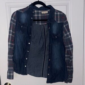 Patrons of Peace Blue and Red Plaid Shirt